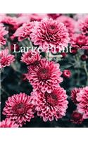Large Print Address Book for Senior: Chrysanthemum Flower Cover Design: Large font large area, Looks easy on the eyes, Name, Address, Phone, Email & Birthday With A-Z Tabs.