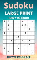 Sudoku Large Print: One Puzzle Per Page - Easy, Medium, and Hard Large Print Puzzle Book For Adults, Puzzle Book Gift (Puzzles & Games for Adults).