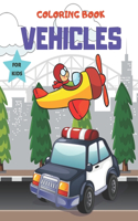 Coloring Book Vehicles For kids
