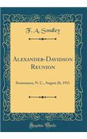 Alexander-Davidson Reunion