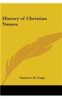 History of Christian Names