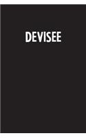 Devisee: Simple Blank Lined Notebook Journal