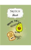 Sketch Book: Avocado Sketchbook Scetchpad for Drawing or Doodling Notebook Pad for Creative Artists #7