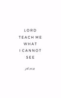 Lord Teach Me What I Cannot See - Job 34