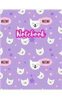 Notebook: Cute Blank Lined Journal Large 8.5 x 11 Matte Cover Design with Ruled White Paper Interior (Perfect for School Notes, Girls and Boys Diary, Kids Wri