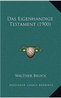 Eigenhandige Testament (1900)