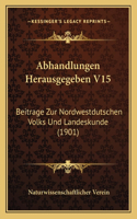 Abhandlungen Herausgegeben V15