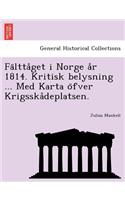 Fa Ltta Get I Norge A R 1814. Kritisk Belysning ... Med Karta O Fver Krigsska Deplatsen.: (Swedish)