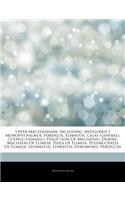 Articles on Upper Macedonians, Including