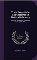 Traits Requisite in the Character of Modern Reformers
