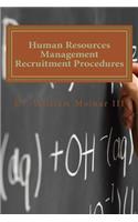 Human Resources Management Recruitment Procedures