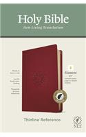 NLT Thinline Reference Bible, Filament Edition, Berry