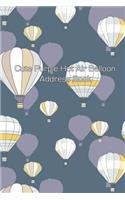 Cute Purple Hot Air Balloon Address Book
