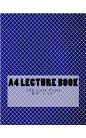 A4 Lecture Book 150 Lined Pages 8.5" x 11": Cobalt Design