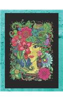 Boho Nature Lady Alternative Notebook For School