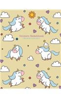 Cute Unicorn #19, Doodle Journal for Kids, Sketch Book for Kids, Sketch Book for Girls
