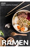 Ramen 2020 Weekly Monthly Planner