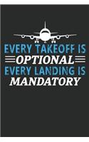 Every takeoff is optional every landing is mandatory
