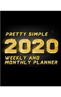 pretty simple 2020 weekly and monthly planner