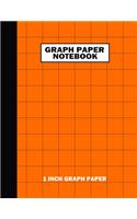 Graph Paper Notebook. 1 Inch Graph Paper