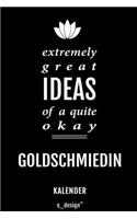 Kalender für Goldschmiede / Goldschmied / Goldschmiedin: Immerwährender Kalender / 365 Tage Tagebuch / Journal [3 Tage pro Seite] für Notizen, Planung / Planungen / Planer, Erinnerungen, Sprüche