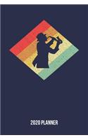 2020 Planner: Retro Vintage 80s Saxophone Weekly & Monthly Planner 2020 - 52 Week Calendar 6 x 9 Organizer - Gift for Saxophonists And Saxophone Players