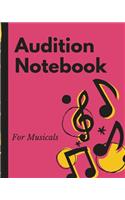 Audition Notebook For Musicals