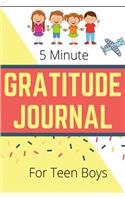 5 Minute Gratitude Journal For Teen Boys