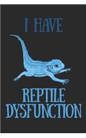 Bearded Dragon Lizard Iguana Journal: Art Image Chameleon Reptile Dysfunction, 6 X 9 Lined Notes, 240 Pages