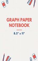 Graph Paper Notebook 8.5 X 11: Can Be Used for Engineering and Architecture Projects, Math and Science Homework, and Drawing and Handwriting Practice - 5x5 Graph Paper - Each Grid