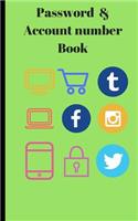 Password & Account Number Book: Never Forget the Password Again(5 Password Book)