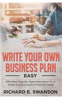 Write Your Own Business Plan