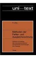 Methoden Der Fehler- Und Ausgleichsrechnung