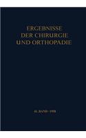 Ergebnisse Der Chirurgie Und Orthopädie