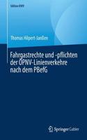 Fahrgastrechte Und -Pflichten Der Öpnv-Linienverkehre Nach Dem Pbefg