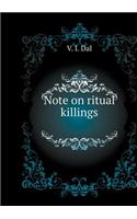 Note on ritual killings