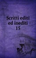 Scritti editi ed inediti