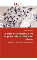 place des habitants dans les projets de réhabilitation urbaine