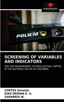 Screening of Variables and Indicators
