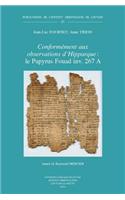 «Conformément aux observations d'Hipparque»: le Papyrus Fouad inv. 267 A: (67 Publications de l'Institut Orientaliste de Louvain)