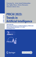 PRICAI 2023: Trends in Artificial Intelligence