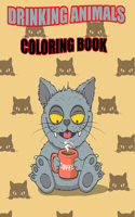 Drinking Animals Coloring Book