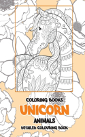 Coloring Books Animals - Detailed Colouring Book - Unicorn