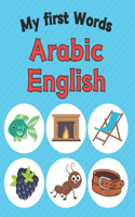 My first Arabic-English Words: Bilingual 168 Words Picture Dictionary English Arabic Book for Kids
