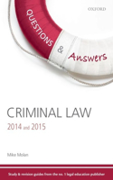 Questions & Answers Criminal Law 2014 and 2015