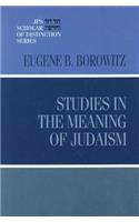 Studies in the Meaning of Judaism