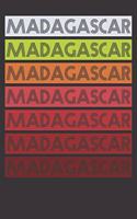 Notebook: Madagascar Shirt Malagasy Retro Dot Grid 6x9 120 Pages