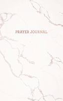 Prayer Journal: Cracked White Marble - Thanks, Prayer and Praise in Christ - Notebook for Women (7 x 10 - 100 pages)