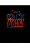 I Won't Back Down: Meal Planner(447 Meal Planner)