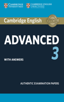 Cambridge English Advanced 3 Student's Book with Answers: (CAE Practice Tests)